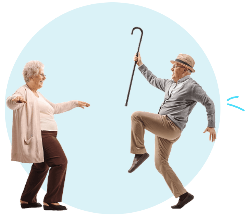 couple waking image